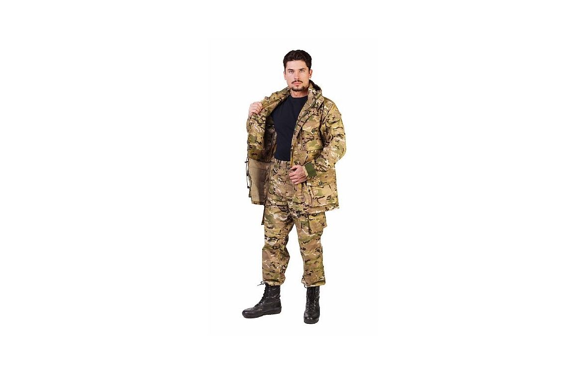 Костюм мужской Спецназ куртка с брюками рип-стоп Мультикам