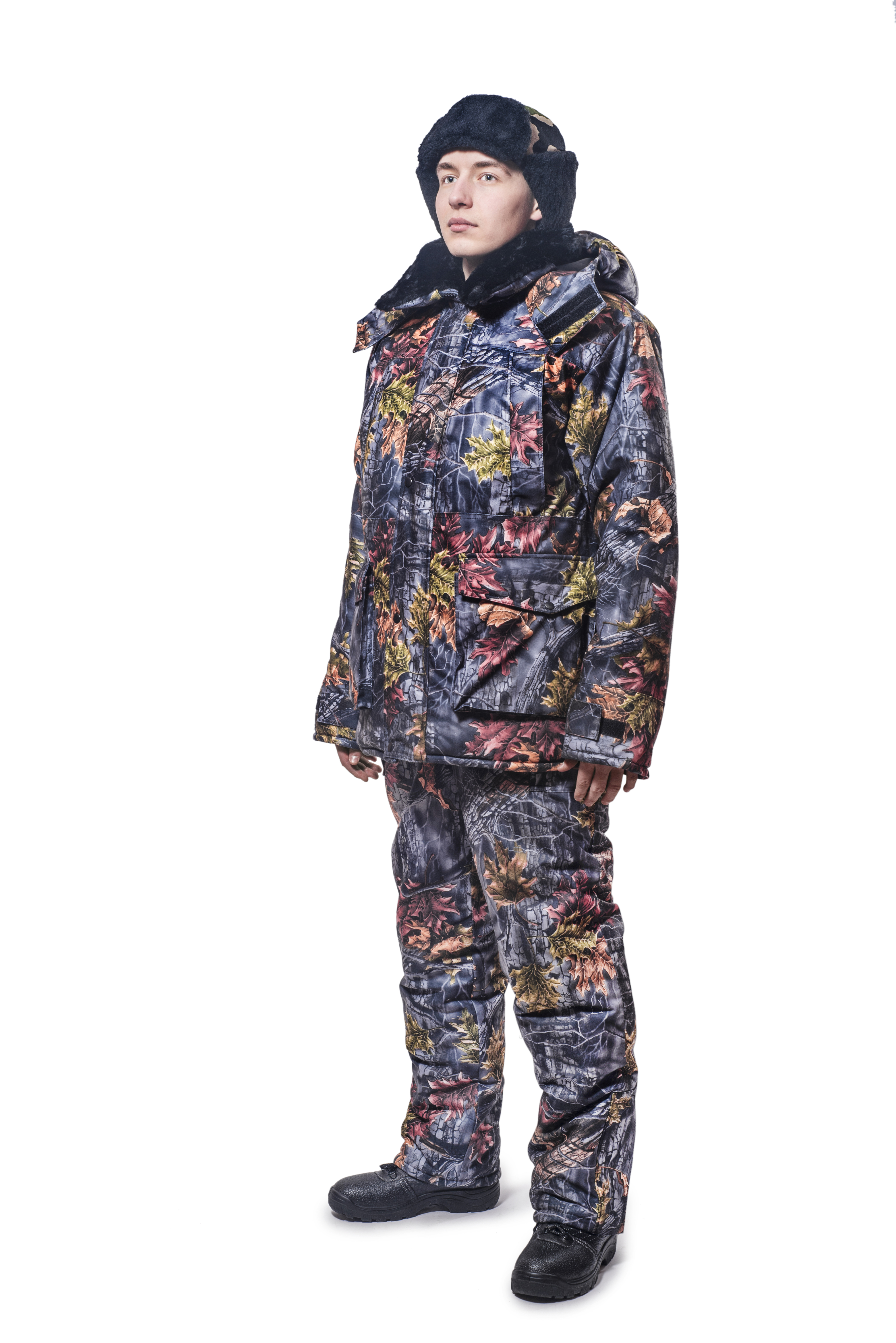 Костюм утепленный Буран куртка + полукомбинезон, ткань алова